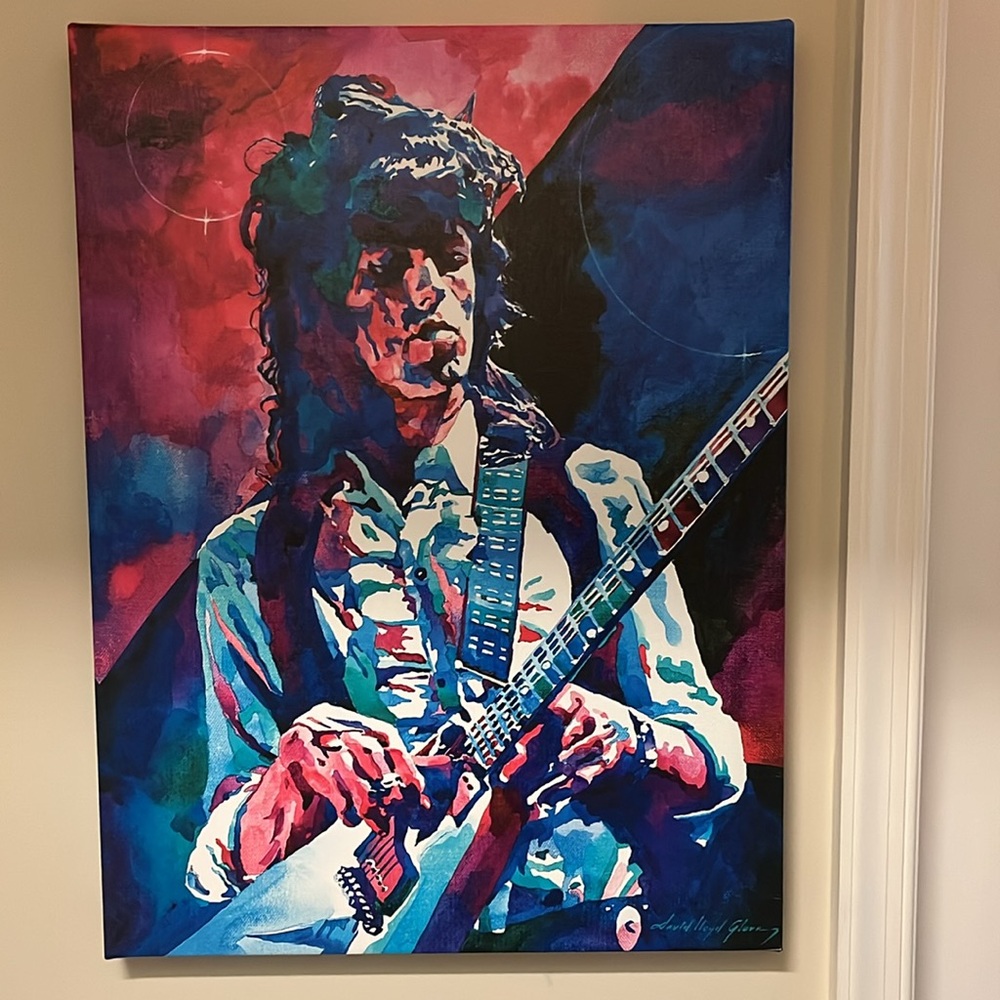 Keith Richard’s  canvas by David Glover